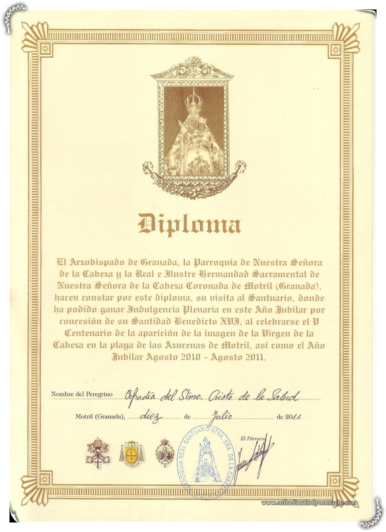Diploma Subida Ganar Jubileo